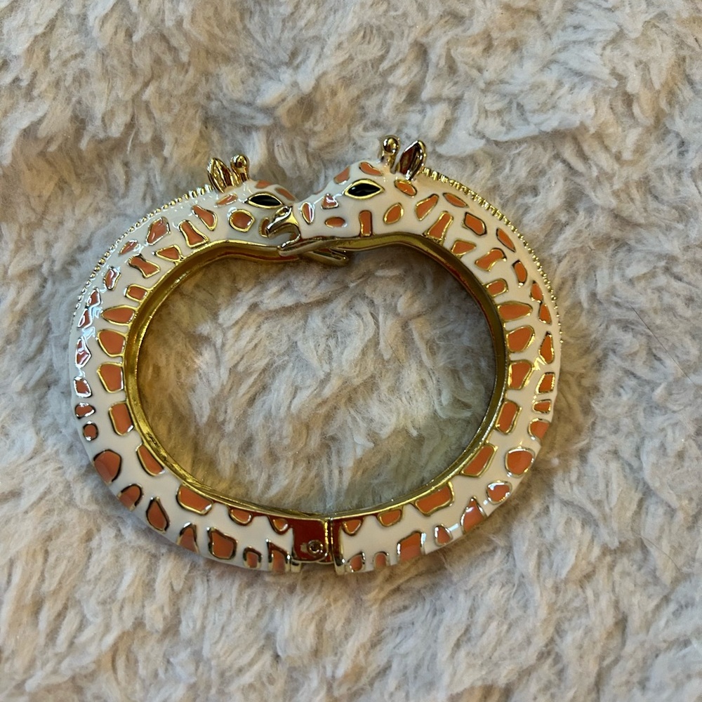 Giraffes Hinged Bracelet